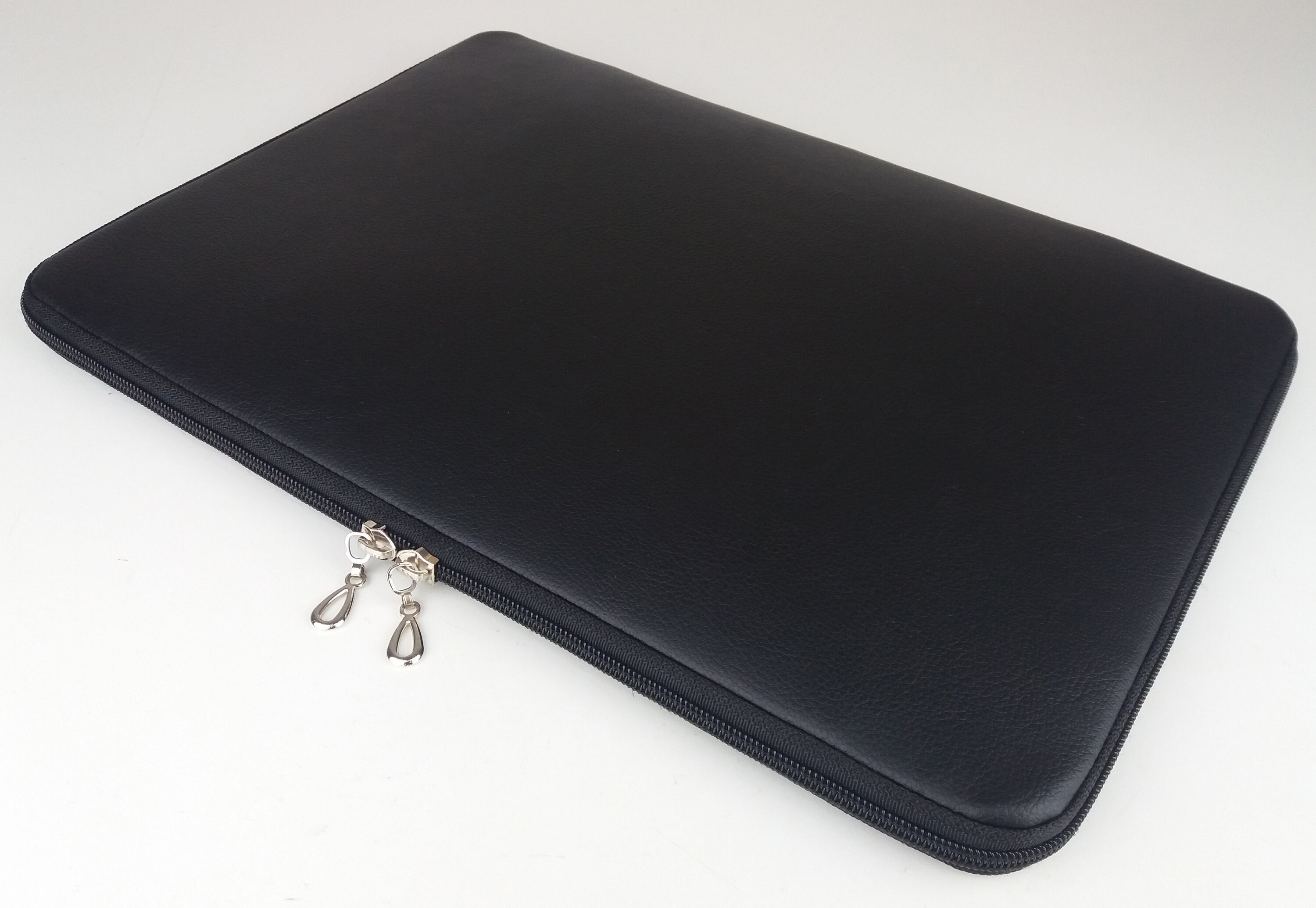 Black Laptop Case Leather Laptop Sleeve Laptop Case 15.6 Etsy