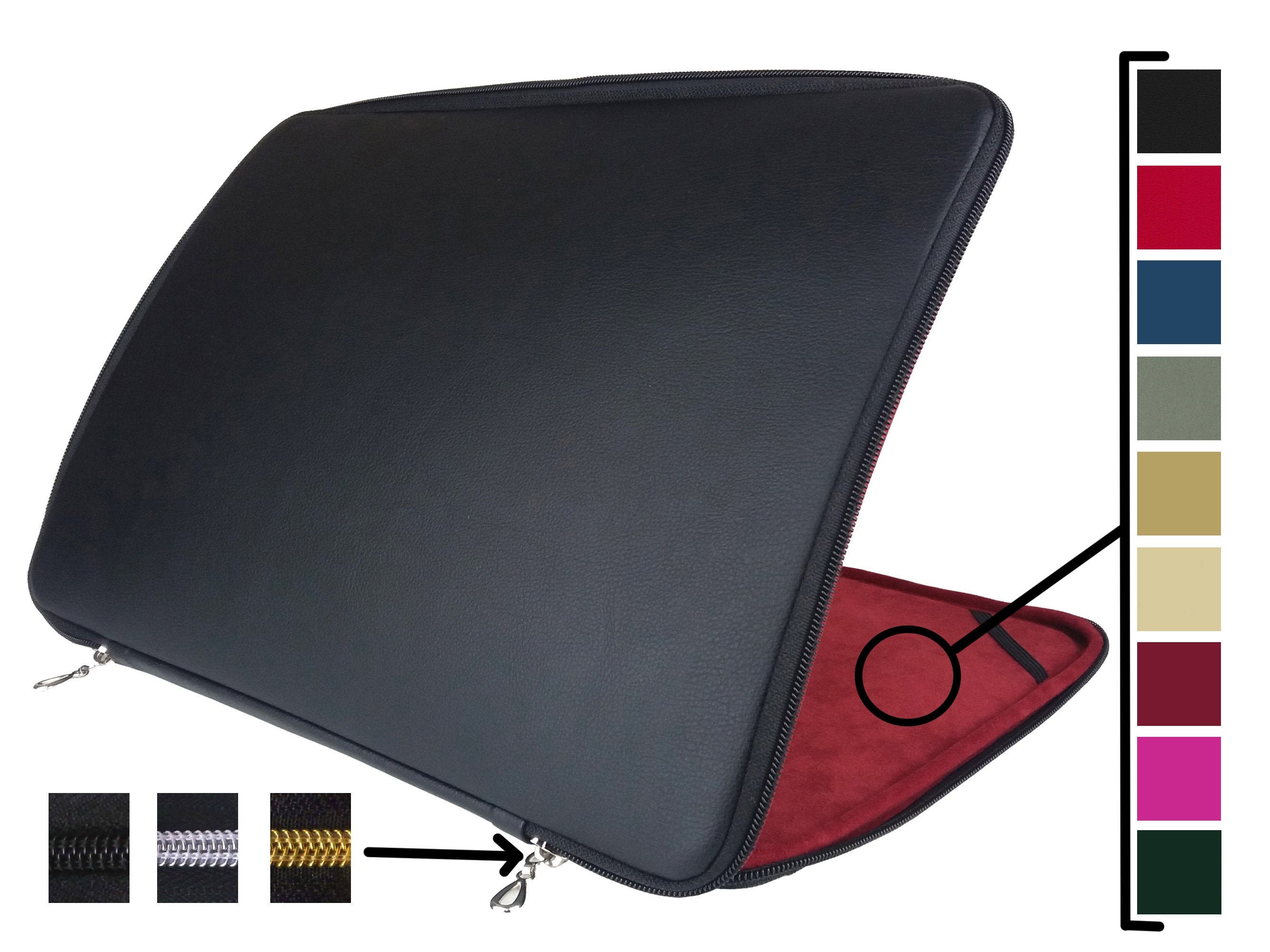 Zwarte 173 inch laptophoes 17 inch laptoptas 17 - Etsy Nederland