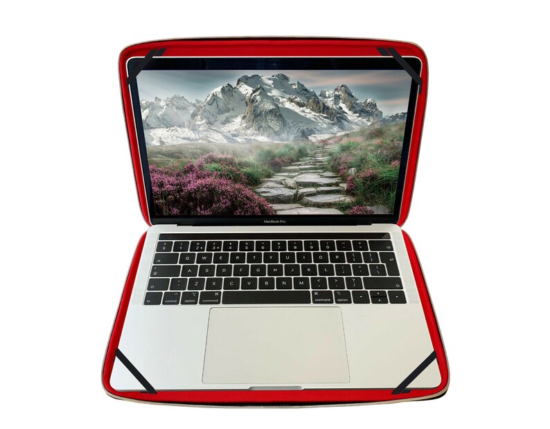 Red Laptop Case Leather Laptop Sleeve Laptop Case 15.6 Inch Etsy UK