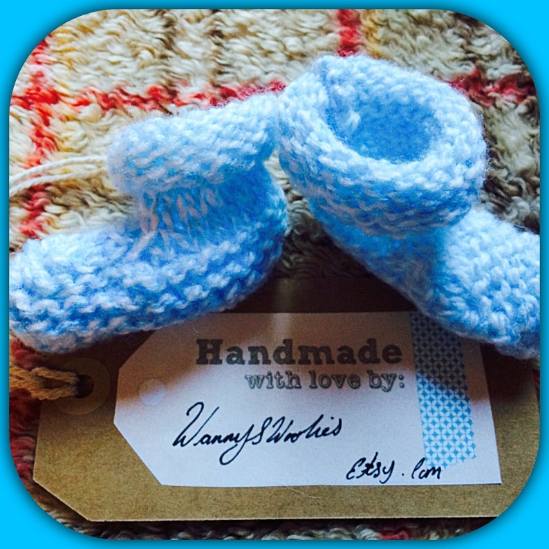 New Born Babie Boys Booties Etsy UK