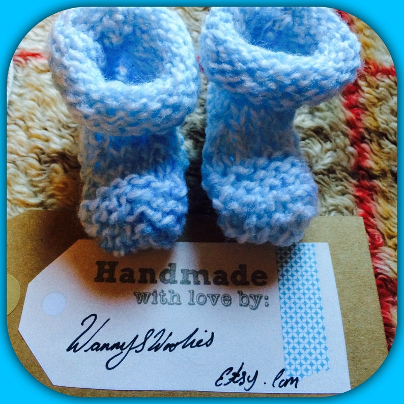 New Born Babie Boys Booties Etsy UK