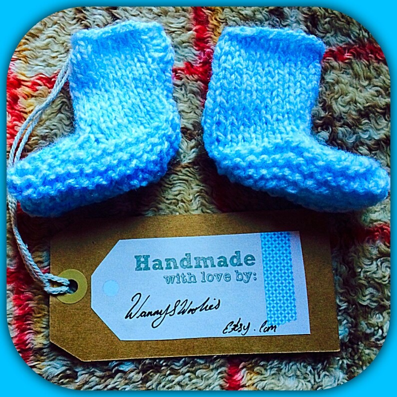 New Born Babie Boys Booties Etsy UK