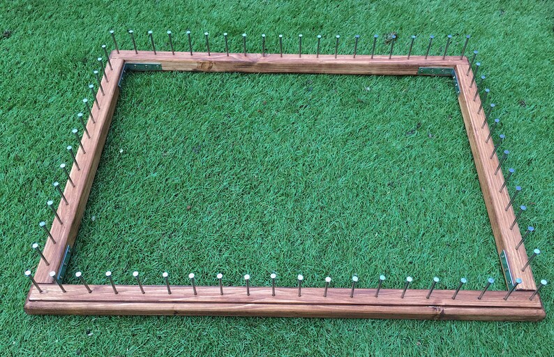 Frame to make pom pom blankets 31x25 outer frame size Etsy