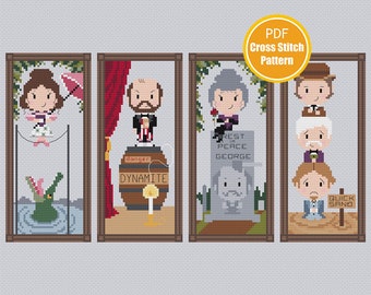 Haunted Mansion Stretching Portraits Inspired Cross stitch Pattern - Instant Download - Crossstitch Pattern - PDF File