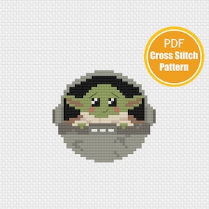 Baby Alien Cross stitch Pattern - PDF Download - Good Morning Maui Crossstitch