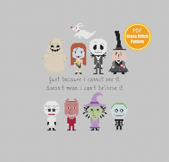 ナイトメアー・ビフォア・クリスマスにインスパイアされたクロス