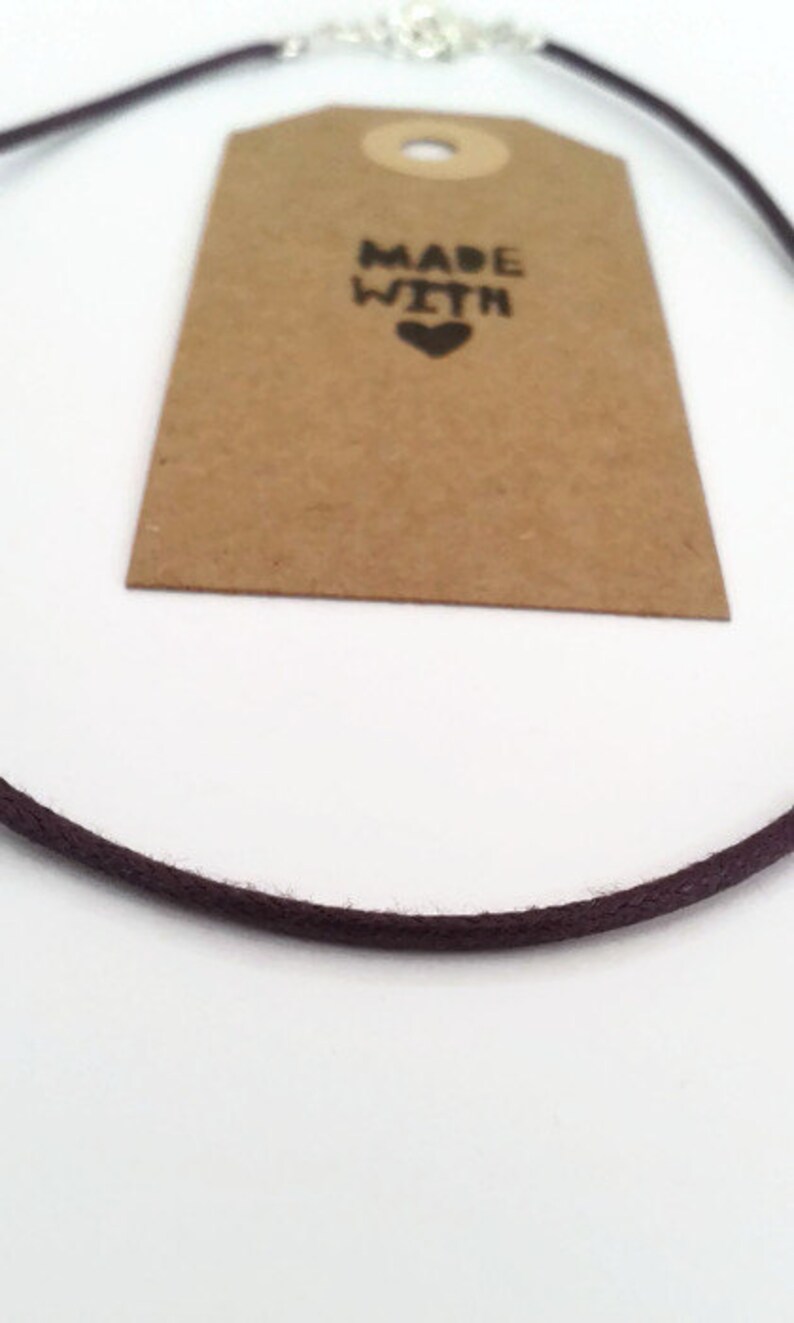 Purple cord choker