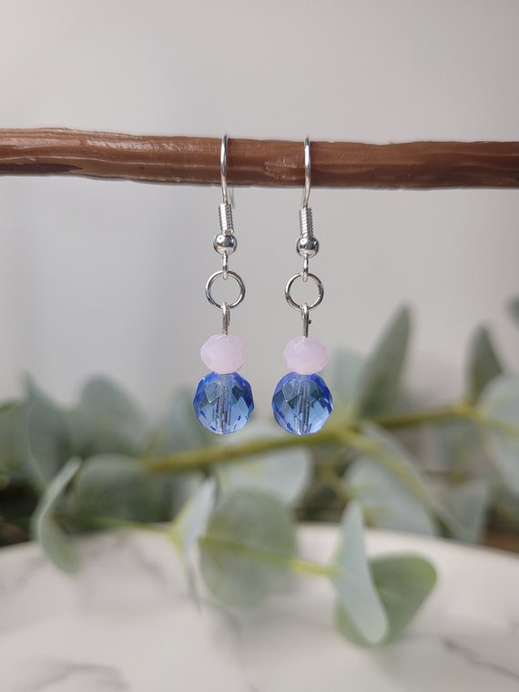 チェコビーズスカイブルー系ピアス・イヤリング  期間限定！ チェコビーズスカイブルー系ピアス・イヤリング 期間限定！ ブルー