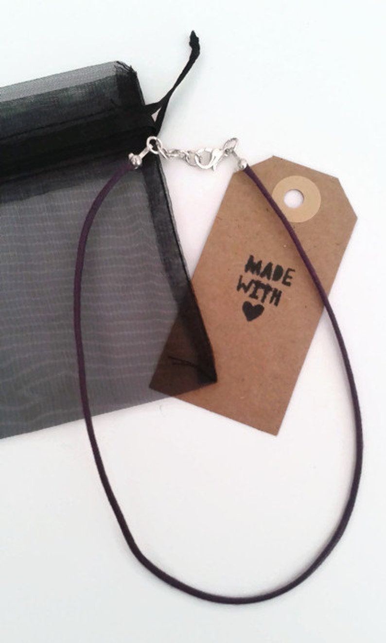 Purple cord choker