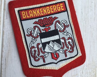 Vintage Okertalsperre Oker Dam Germany Germany Coat of Arms Crest Shield Souvenir Patch Badge Shield Retro Sew Embroidered Jacket Badge