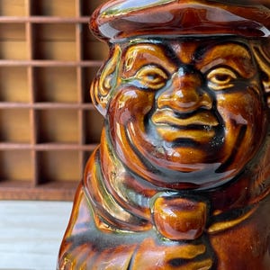 Vintage Dartmouth Pottery Friar Toby Jug Pitcher in Brown Made in England