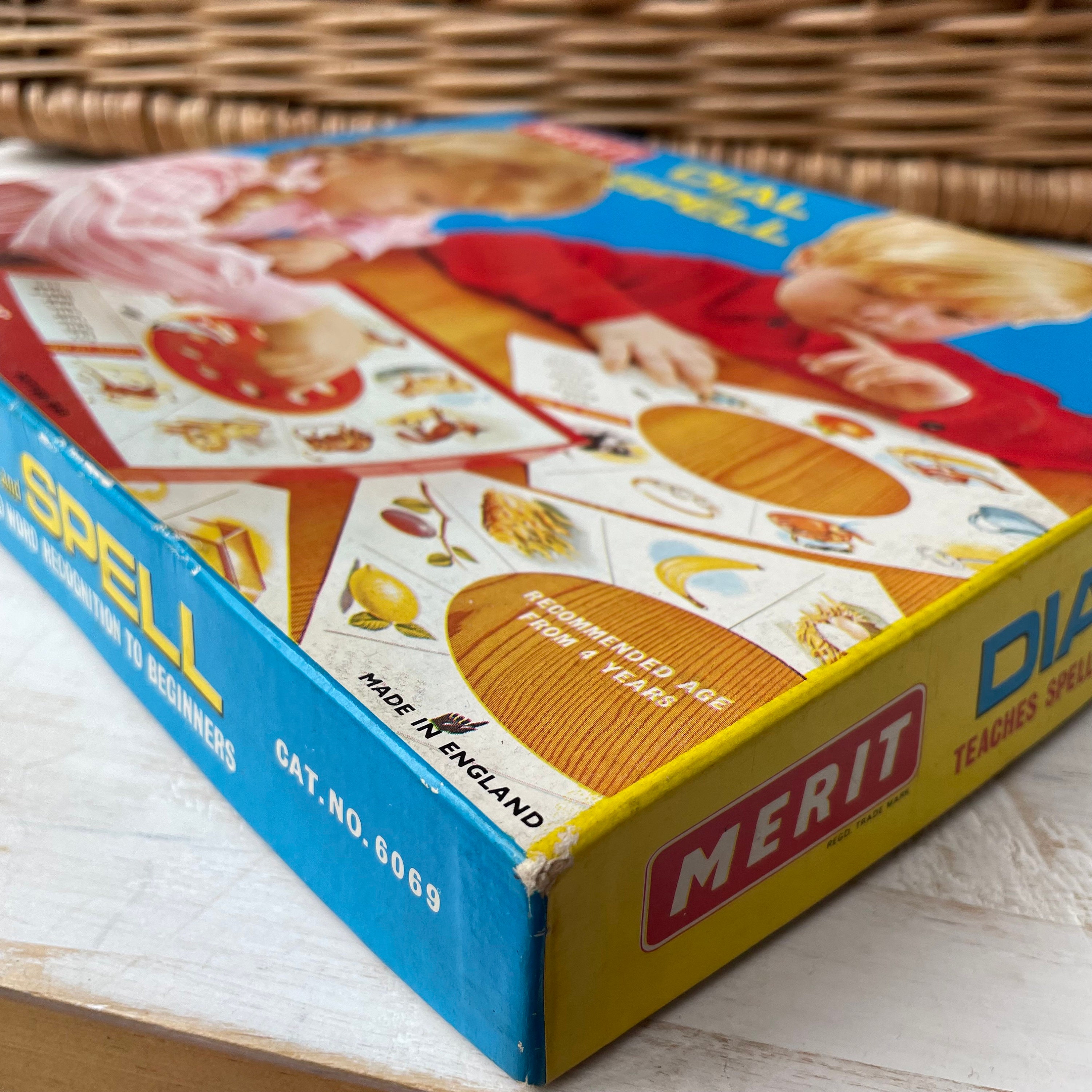 Dialling Game Playing Vintage DIAL and SPELL Game by Merit Play and Learn Spelling & Words ...