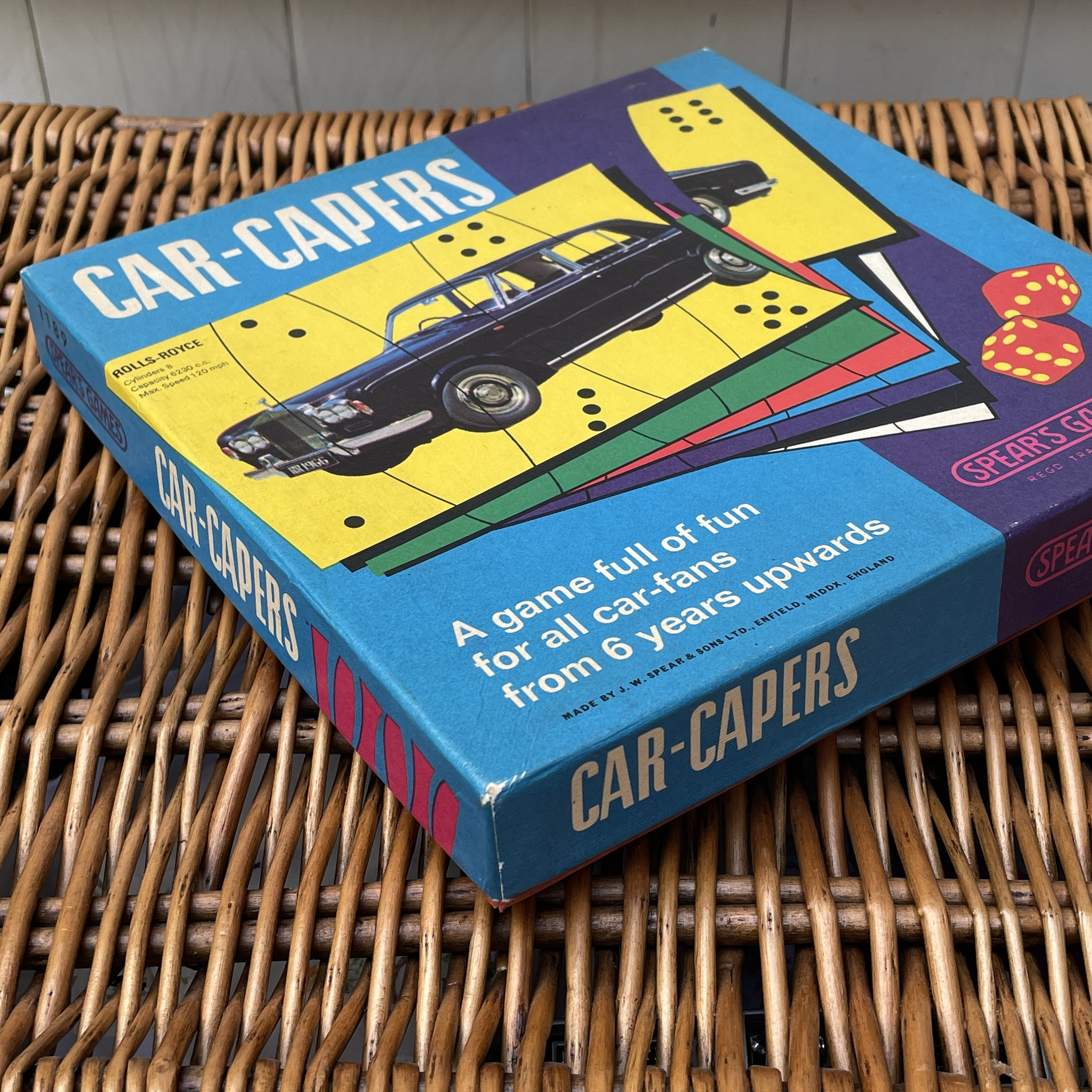 Vintage Car Capers Card Dice Board Game Classic Cars 1960s Etsy