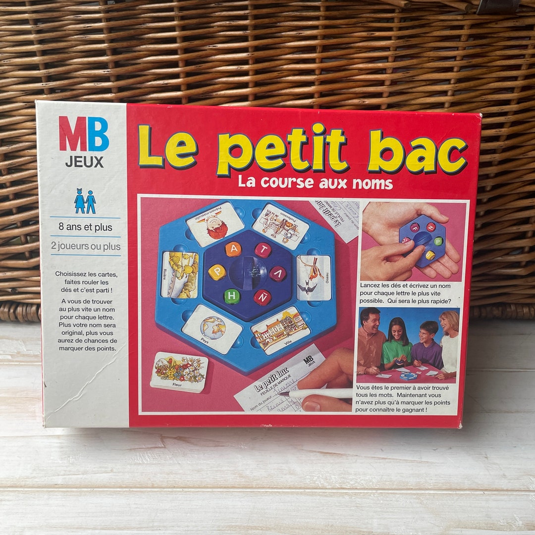 Vintage Le Petit Bac MB Jeux 1985 French Board Game Age 8 Etsy