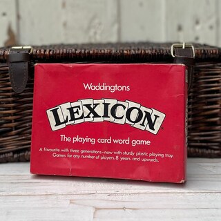Waddingtons Number 1 Lexicon Book – Gioco Di Carte Classico Di Parole E Anagrammi, Per 2-8 Giocatori, Dagli 8 Anni, Edizione Libro Retrò