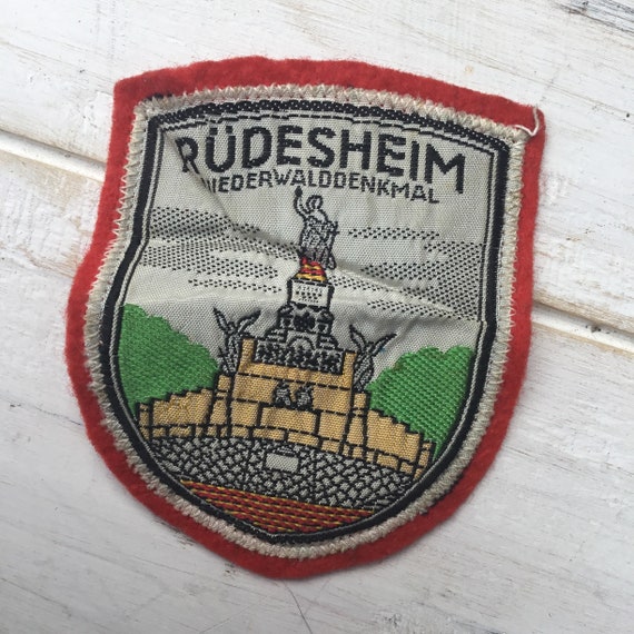 Vintage Okertalsperre Oker Dam Germany Germany Coat of Arms Crest Shield Souvenir Patch Badge Shield Retro Sew Embroidered Jacket Badge