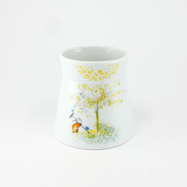 Porcelain Pen Holder,petit Pot à Crayons, Little Vase en Porcelaine,Petit Pot Précieux,Garden Decor