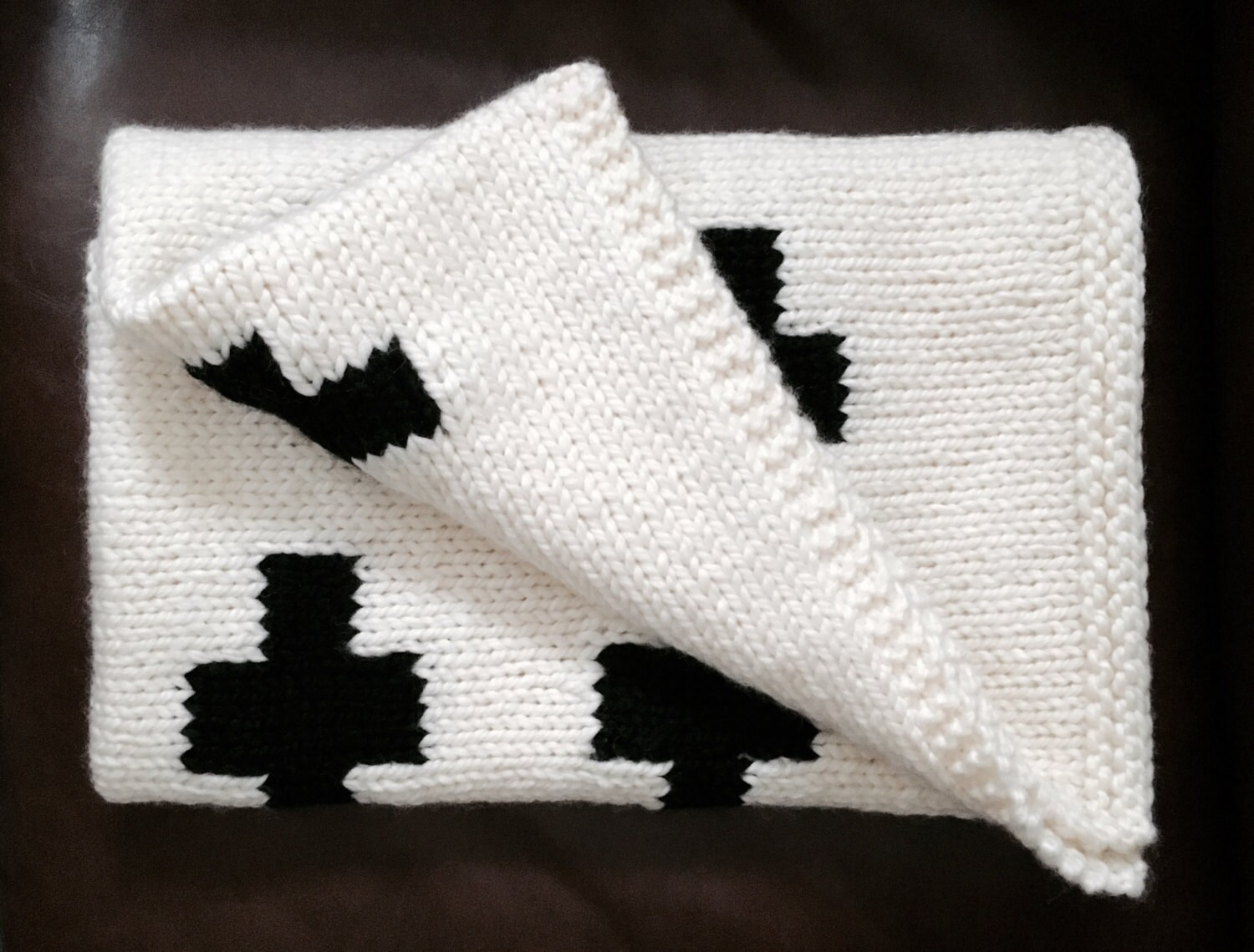 Swiss Cross Reversible Throw Blanket by In2green