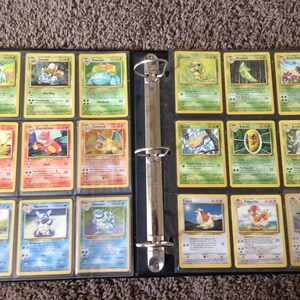 50% MODERATELY PLAYED Pokemon Cards Complete Set ALL 151 / 150 Original Cards- Base, Jungle, Fossil Charizard Blastoise Venusaur Pikachu