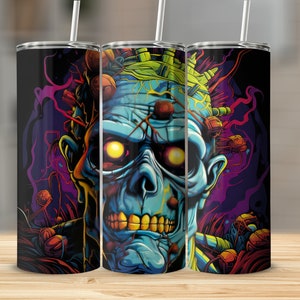 Monster Scary Vector Tumbler, 20oz Sublimation Tumbler Design, Straight and Tapered Skinny Tumbler Wrap, Halloween Monster png, monster png