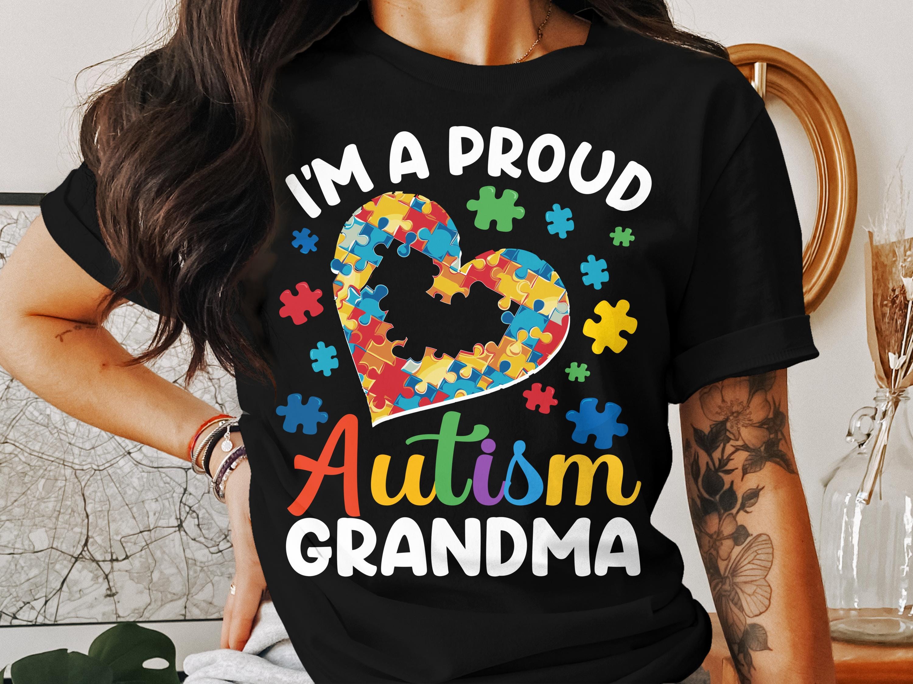 Proud Autism Grandma Tee Shirt, Autism Awareness, Autism Grandma Tee Shirt,  Gift for Grandma, Autism Diversity, Autism Inspiration - Etsy Canada