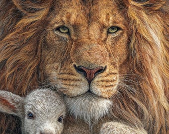 イエス ライオン 羊（置物） イエス ライオン 羊（置物）