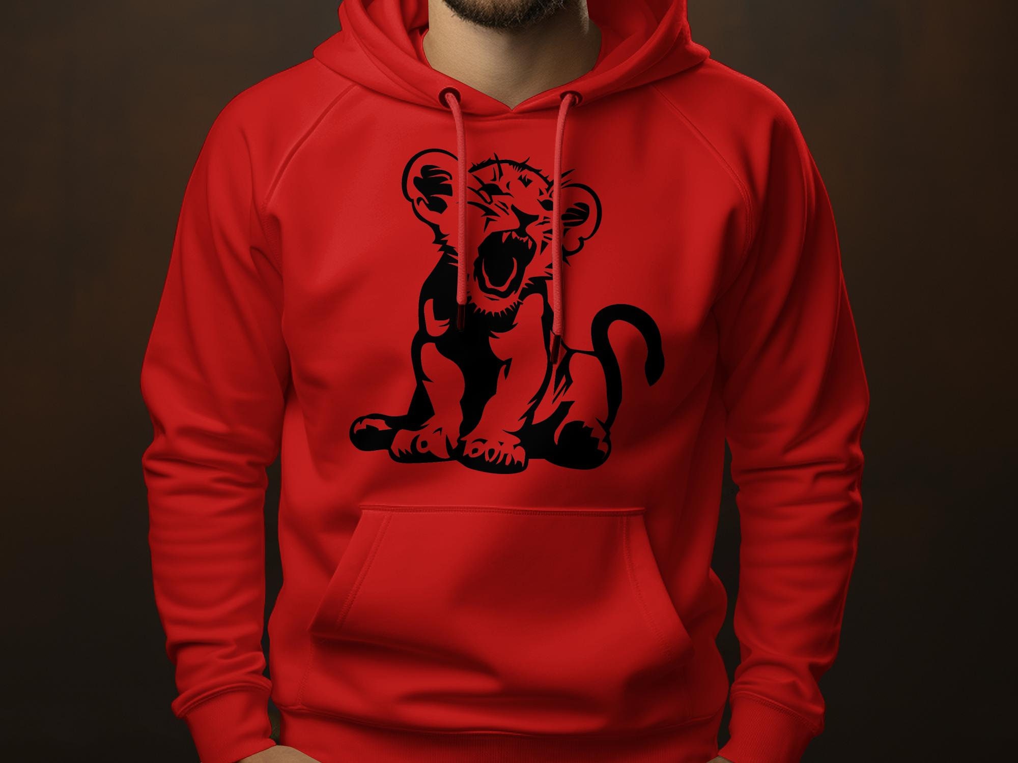 Roaring Baby Cub Lion Digital SVG CUT, Baby Cub Lion Svg, Roaring Baby