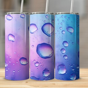 Watercolor Background 20oz Sublimation Tumbler Design, Straight and Tapered Skinny Tumbler Wrap PNG, Sublimation Design