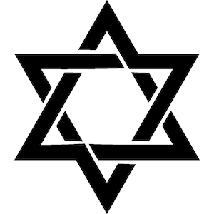 Star of David SVG Digital Cut, Vector Image, Star of David svg, Jewish svg file, Jewish cut out, Christian art, Jesus Art, Jesus Clipart