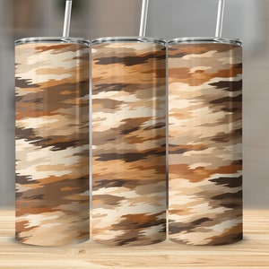 Camo Camouflage Motiopng 20oz Sublimation Tumbler Design, Straight and Tapered Skinny Tumbler Wrap PNG, Sublimation Design