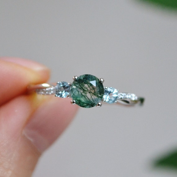 Aquamarine twist hotsell ring