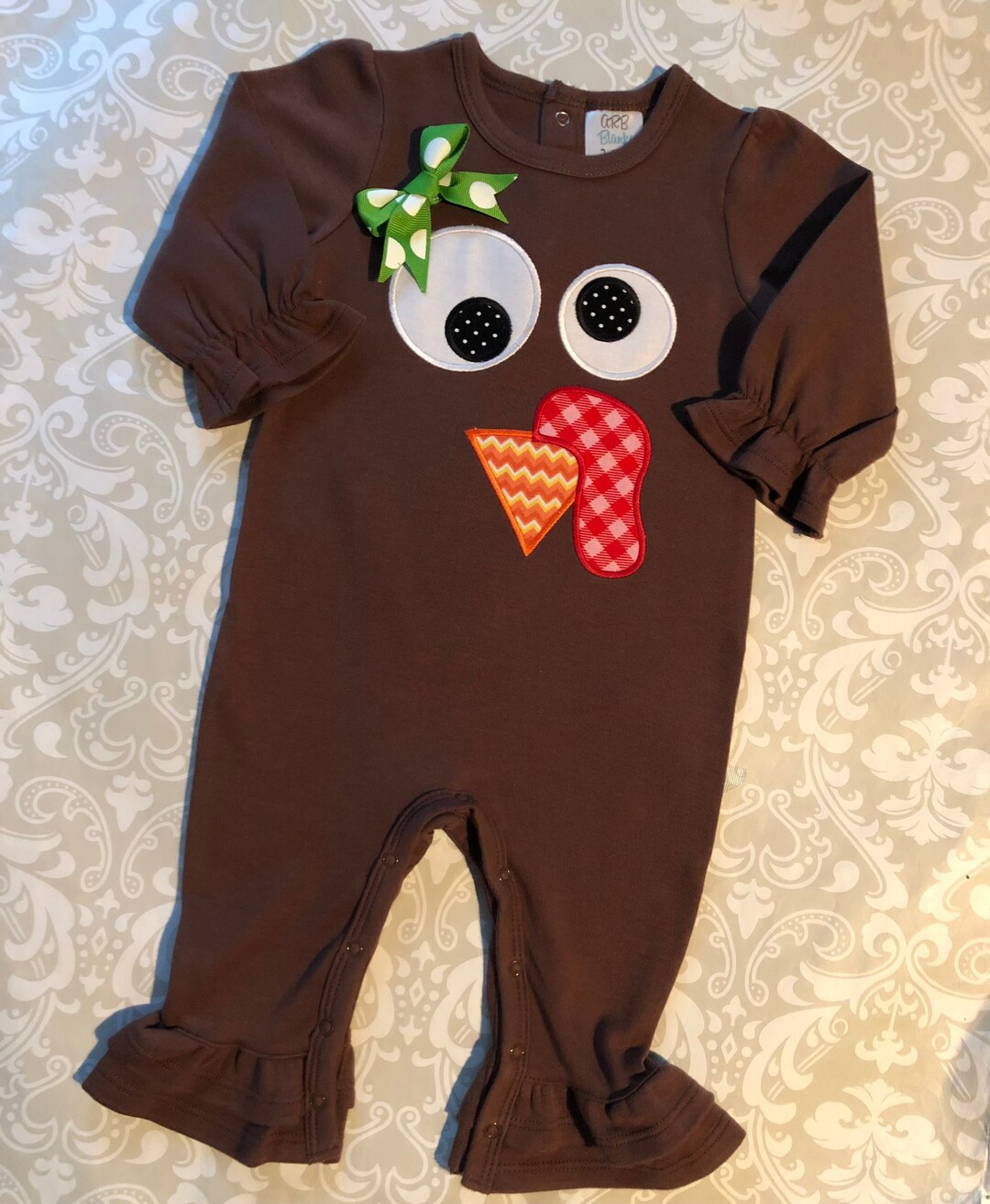 Girls Tristyn the Turkey Romper by Millie Jay main image 0