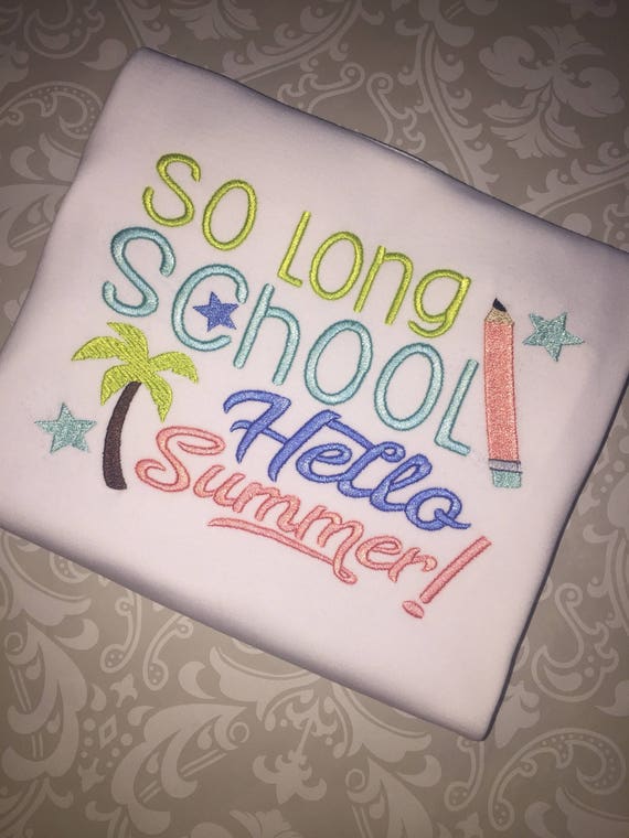 Free Free 146 So Long Kindergarten Hello Summer Svg SVG PNG EPS DXF File