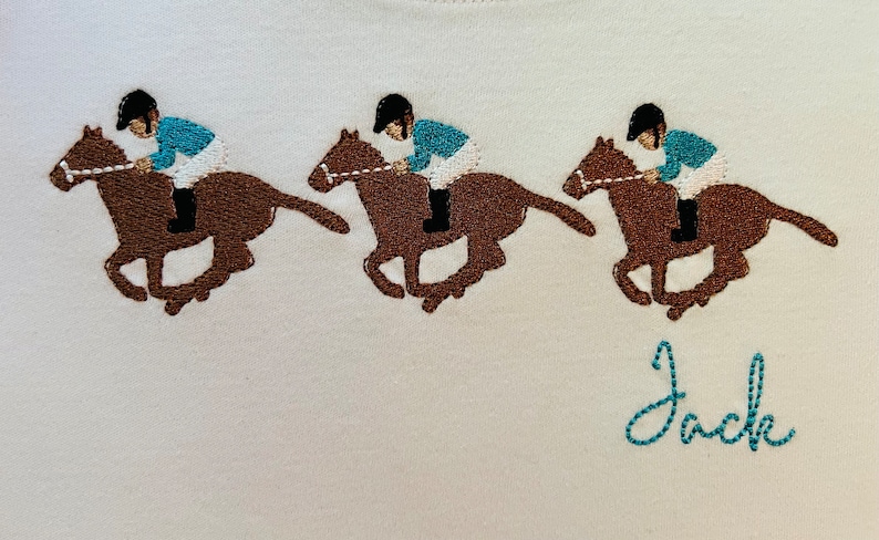 traje de carreras de caballos monograma para niños, camiseta de derby de caballos, traje de cumpleaños de carrera de caballos, traje monograma de jinete de caballos para niño pequeño, camisa de caballo imagen 6