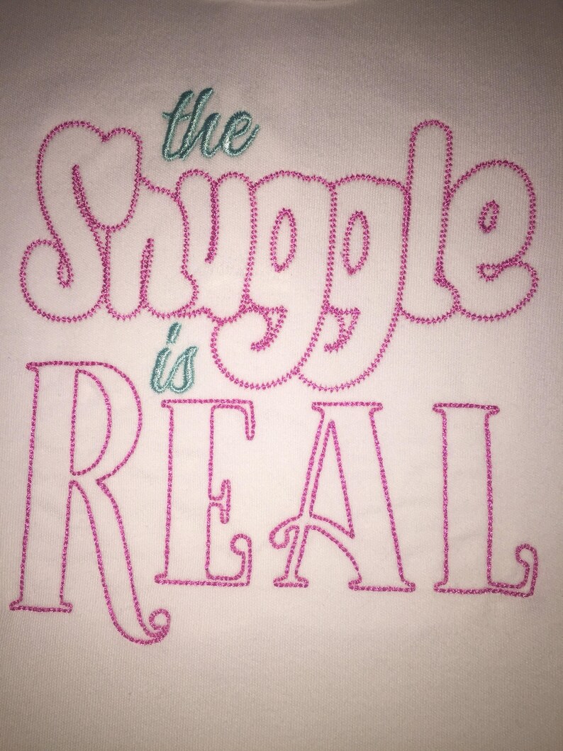 The Snuggle is Real Girl or Boy Bodysuit Embroidered Baby Etsy