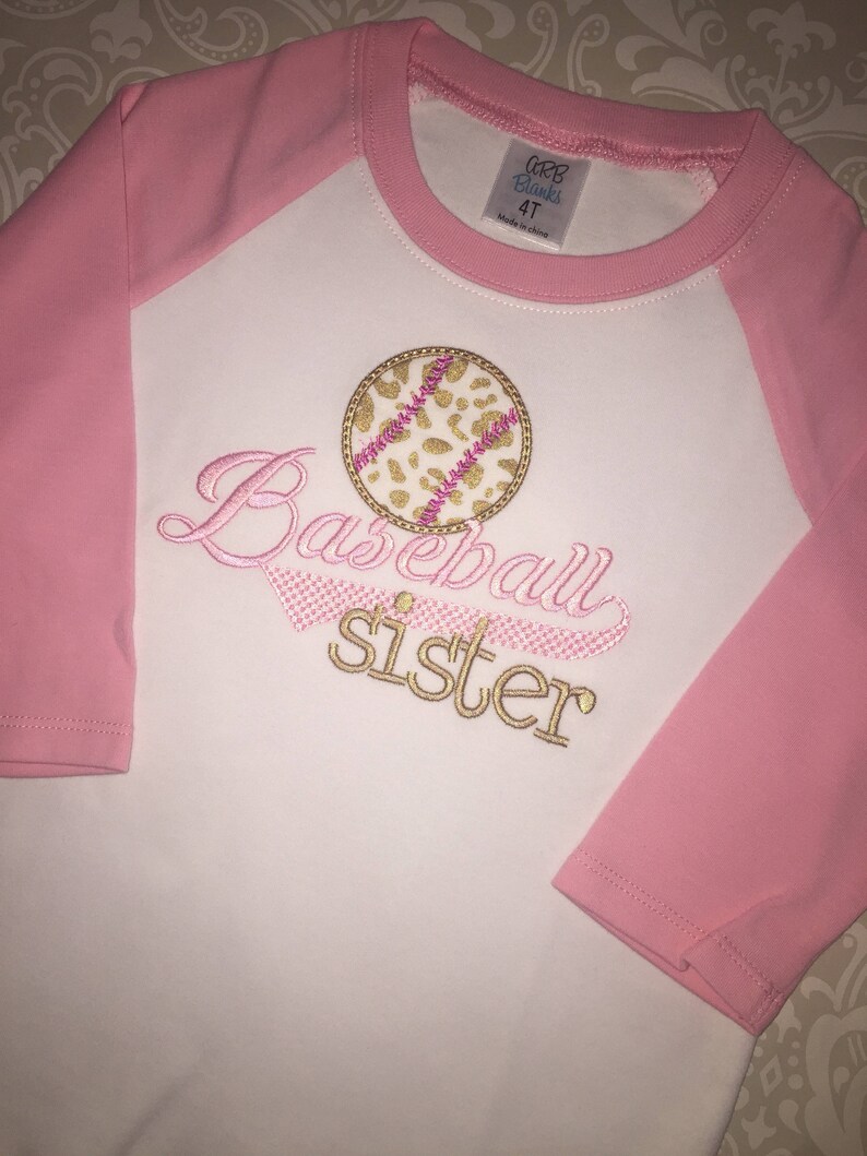 Girls Baseball Applique Short Set by Three Sisters main image 1