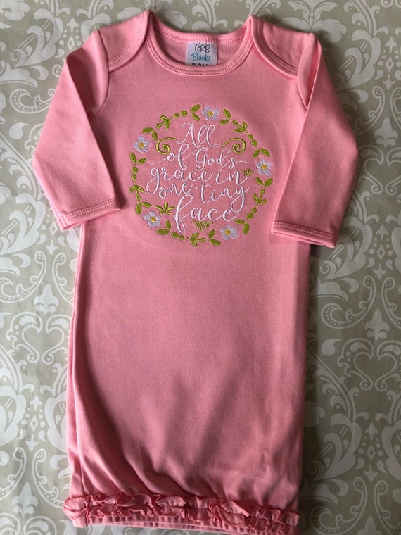 embroidered baby gowns