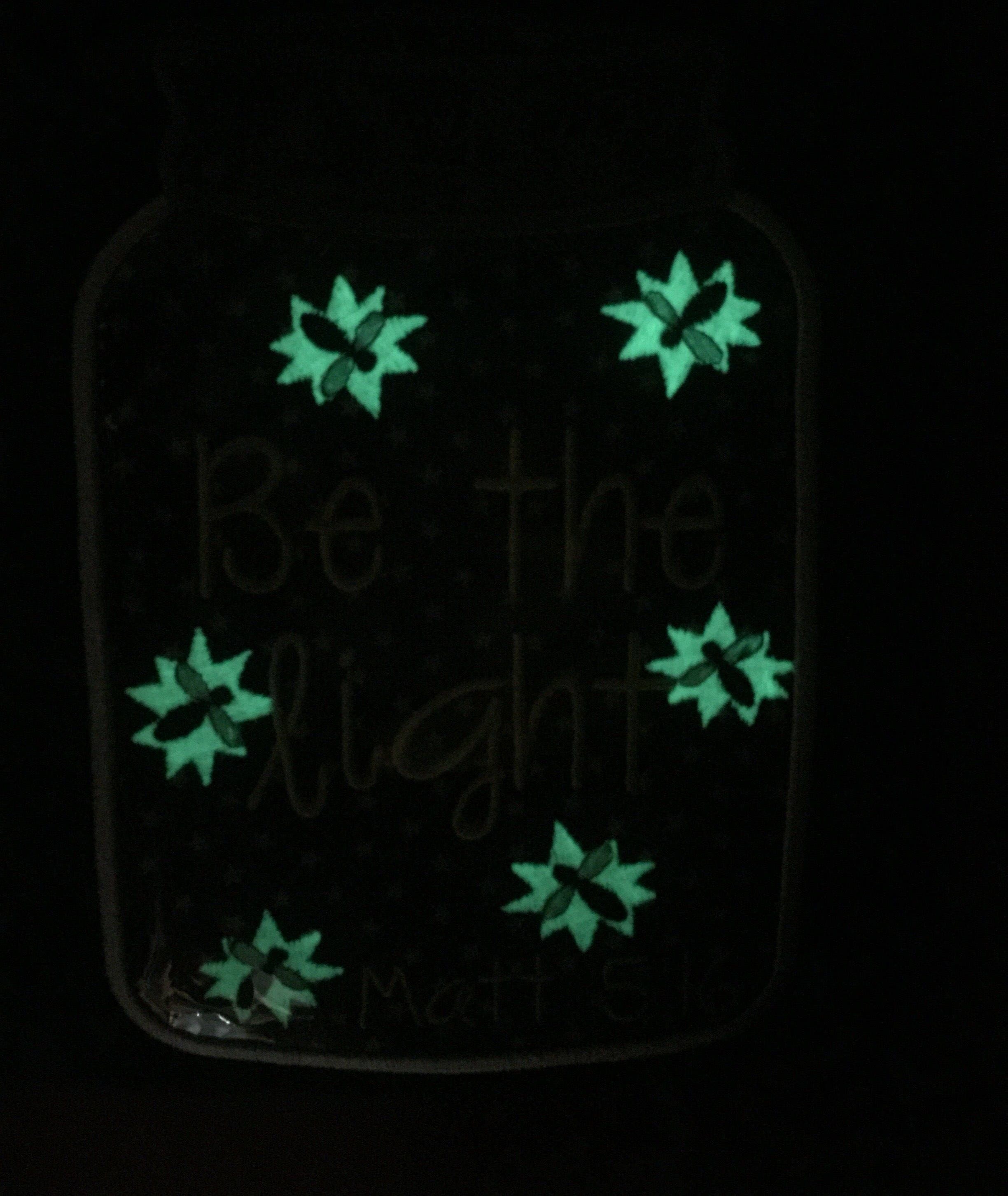 Glow in the Dark Fire Fly Applique Tee Shirt Be the Light Etsy