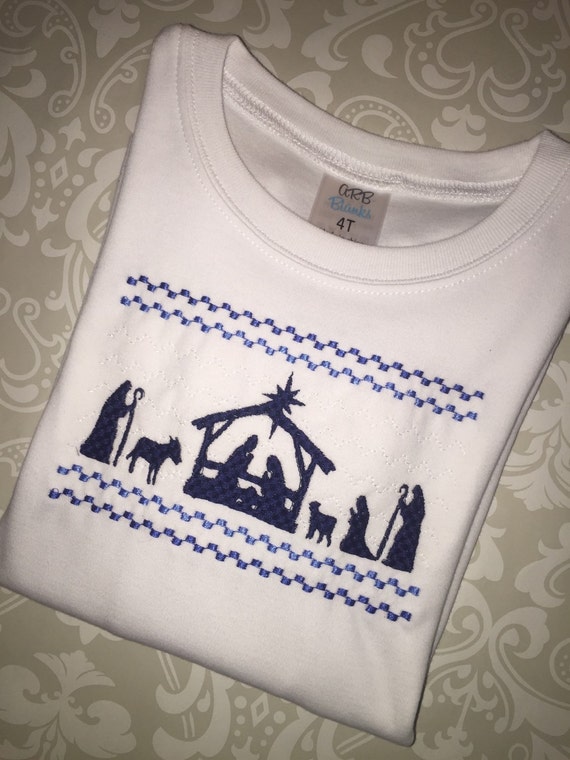 boys smocked christmas