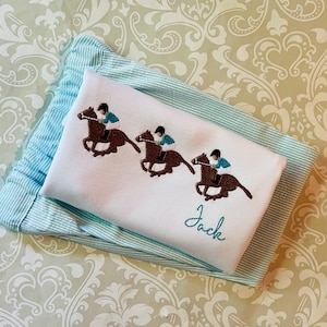 traje de carreras de caballos monograma para niños, camiseta de derby de caballos, traje de cumpleaños de carrera de caballos, traje monograma de jinete de caballos para niño pequeño, camisa de caballo imagen 3