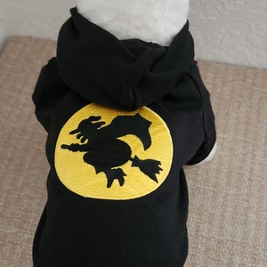 Embroidered Witch Pet Sweatshirt - Halloween Dog Costume