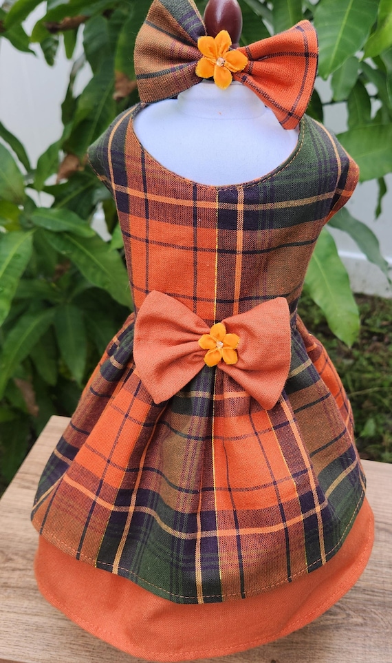 fall dog dress Fall in Love Thanksgiving Dog Dress