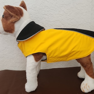 Waterproof Dachshund Coat: Fleece Lined, Reflective Dog Raincoat
