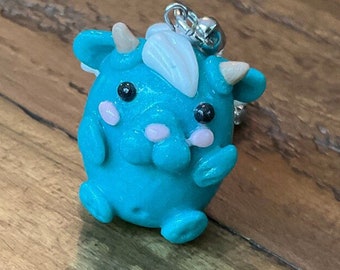 OOAK Fantasy Art Chibi Dragon Keychain Decoration Collectable