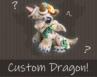 Custom Fantasy Art Critterling Baby Dragon Collectible Figure Sculpture