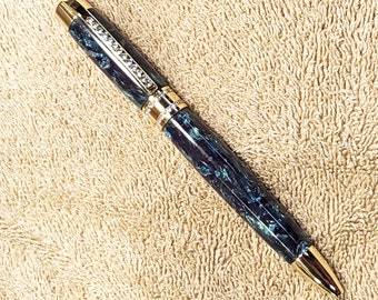 Princess Pen with Swarovsky Crystals in "Teal Shimmer"