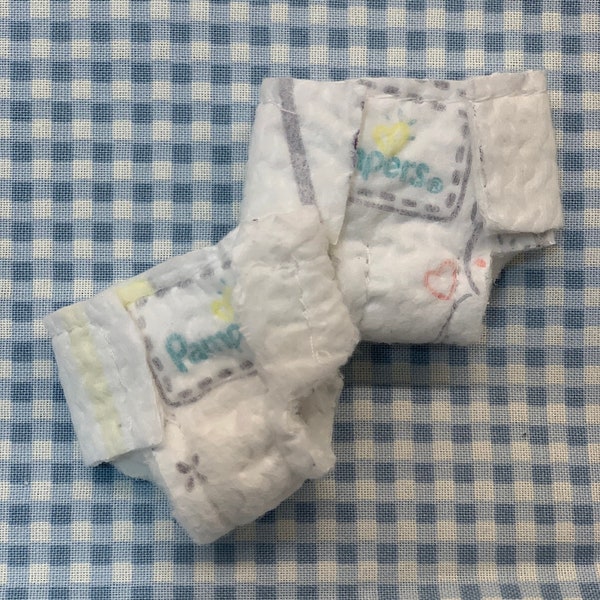 Micro mini Pampers diaper set