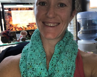 Teal Infinity Scarf