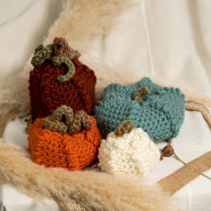 Fall Crochet Pumpkins - Decorative / Multi-Color / Plush