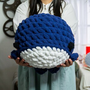 Crochet Plush Whale Amigurumi Soft Cuties Nursery/office/pillows 